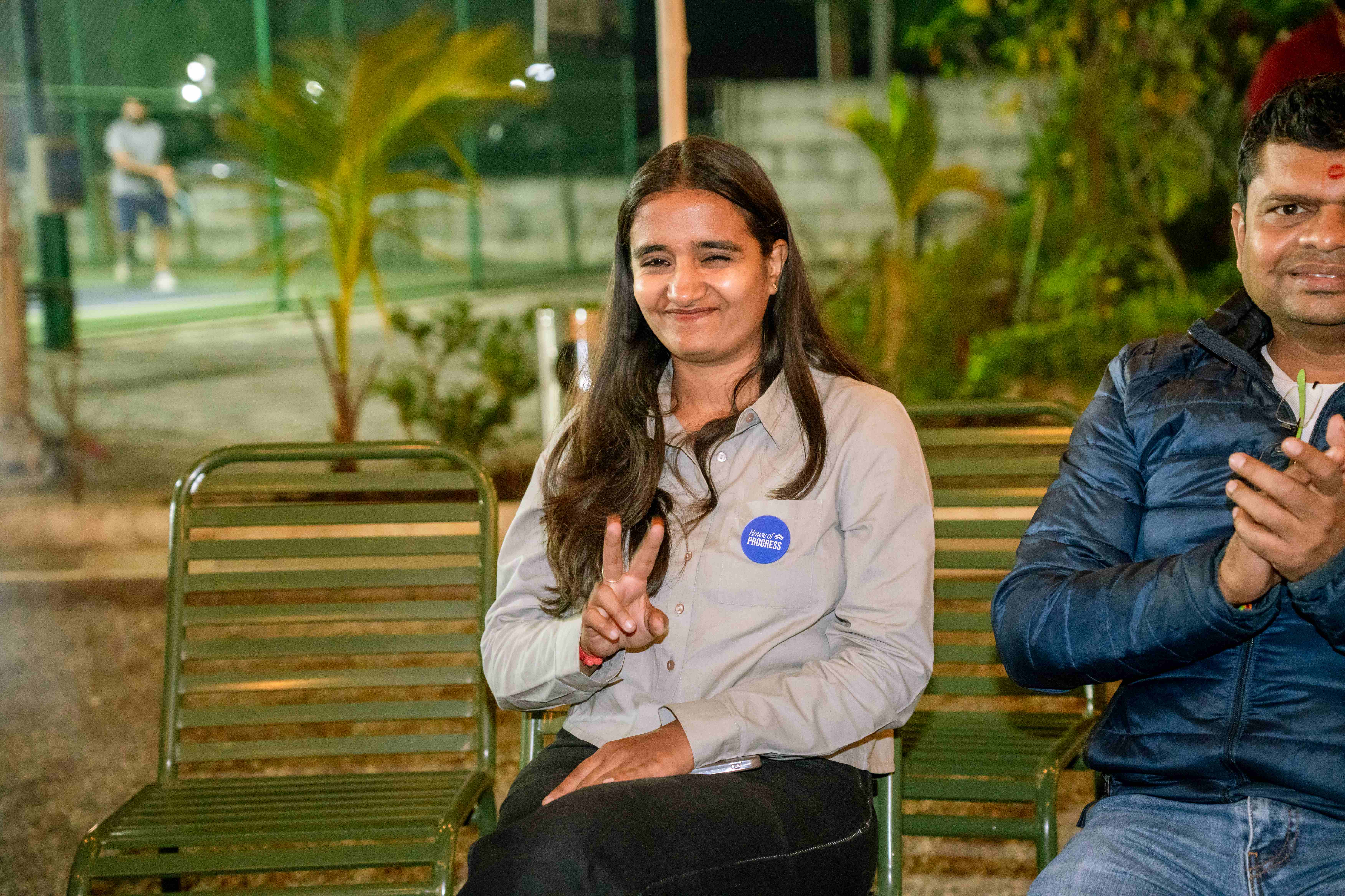 Community member at House of Progress event